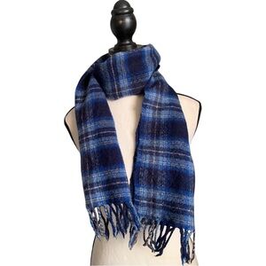 🔹100% Pure Lambswool Blue Plaid Scarf🔹